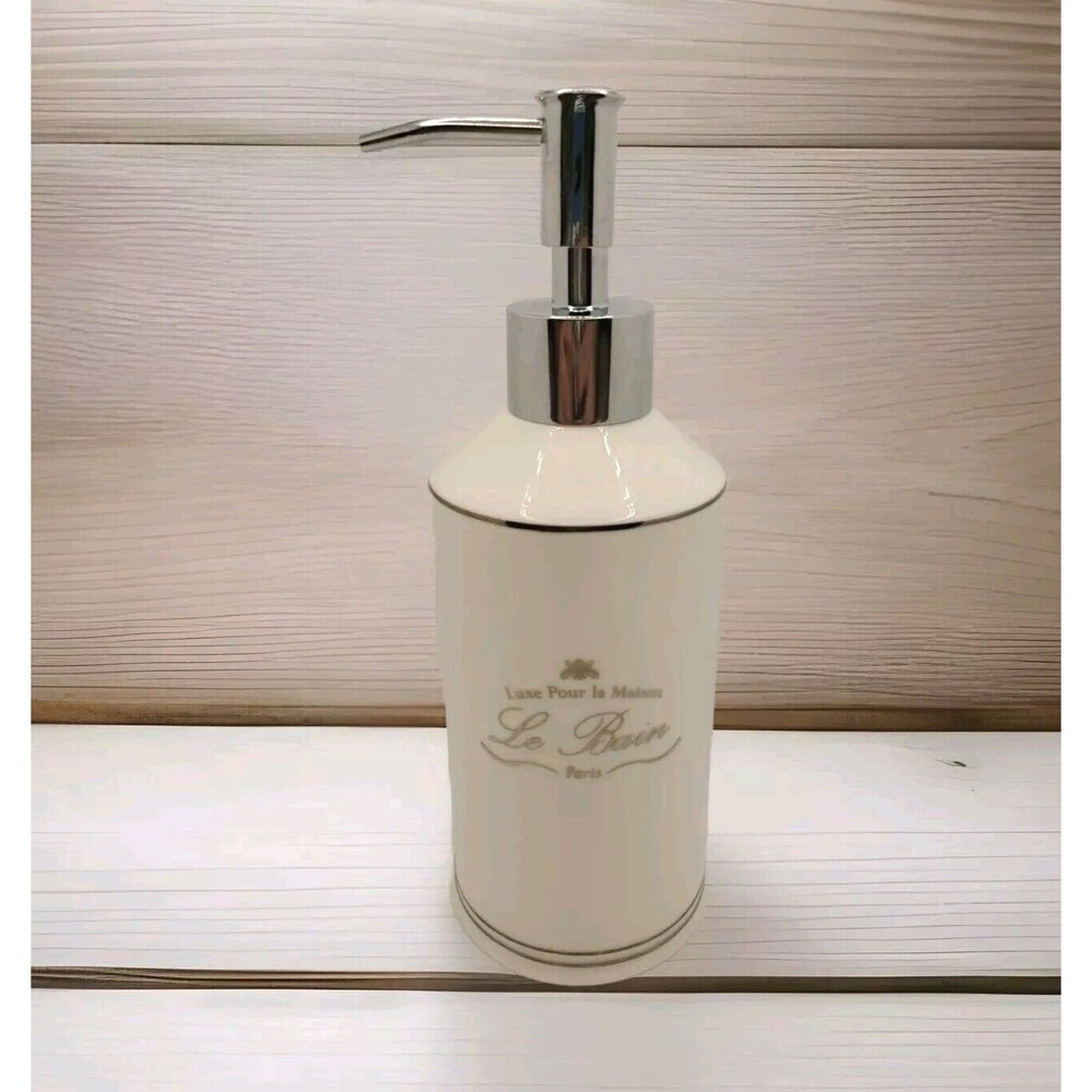New Kassatex ALB-LD-W Le Bain PORCELAIN Lotion Dispenser , White *GENUINE*  NWT